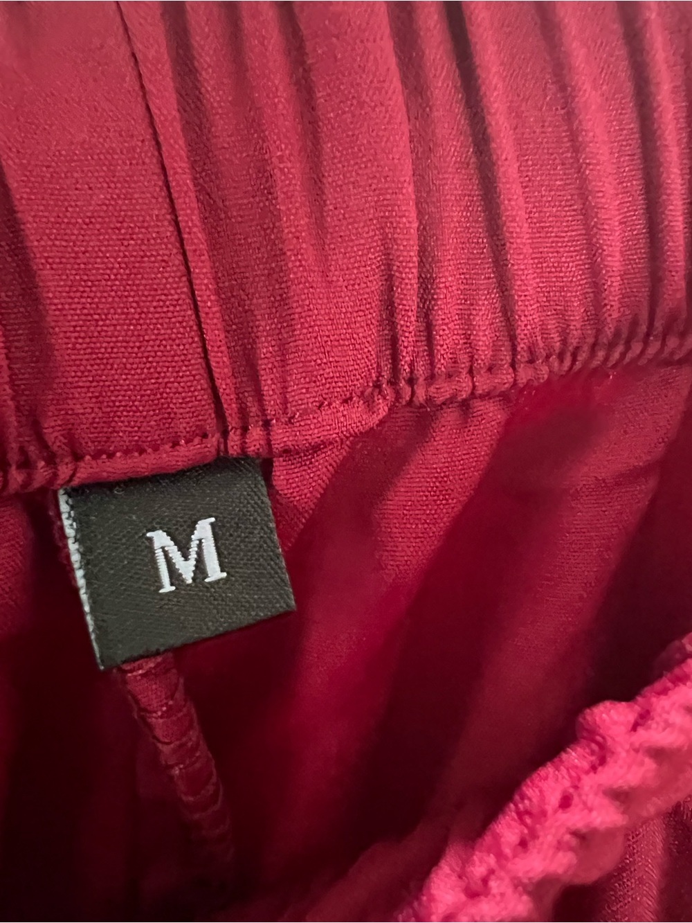 0038: Magenta Women's Scrub Top & Pants with Cargo Pockets Set            Size M - Picture 10 of 14